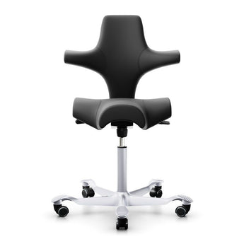 HAG Capisco 8106 Chair Paloma Charcoal Leather - HAG - Back2