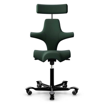 HAG Capisco 8107 Saddle Chair, Dark Green Wool - HAG - Back2