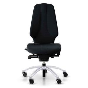 RH Logic 400 XL Chair - Black w/ Silver Base - RH - Back2