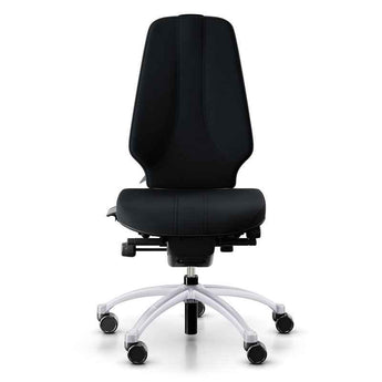 RH Logic 400 XL Chair - Black w/ Silver Base - RH - Back2