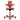 Brown office chair with wheels on a white background