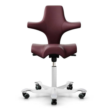 HAG Capisco 8106 Office Chair, Raspberry Paloma Leather Default Title #MWS Options 1