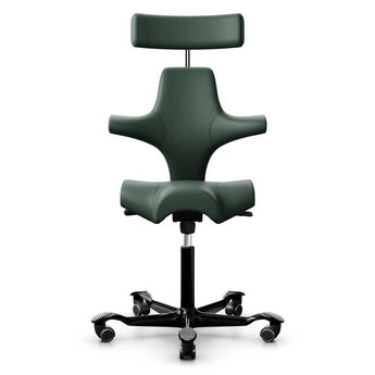 HAG Capisco 8107 Office Chair Paloma Dark Green Leather Default Title #MWS Options 3 HAG