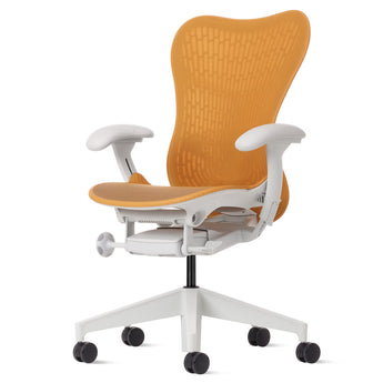 Herman Miller Mirra 2 Butterfly Chair - Ochre w/ White Frame - Herman Miller - Back2