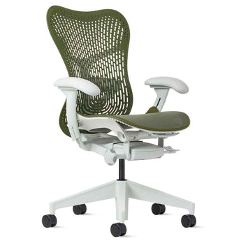 Herman Miller Mirra 2 Triflex Chair - Olive, White Frame Default Title #MWS Options 3 mws_apo_generated