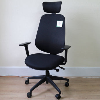 Pago Airform Office Chair w/ Headrest, Black - Showroom Model Pago
