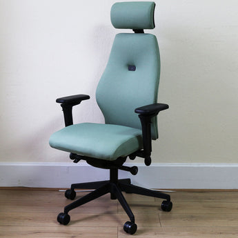 Backsaver 550 Super Office Chair, Green Wool Fabric - Showroom Model - Back2 - Back2