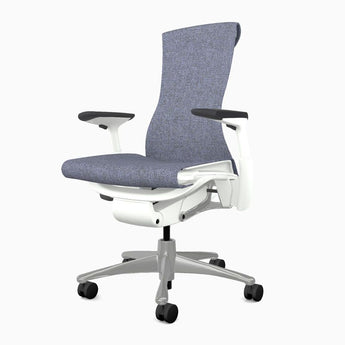 Herman Miller Embody Office Chair - Bayou Medley Fabric w/ White Frame - Herman Miller - Back2