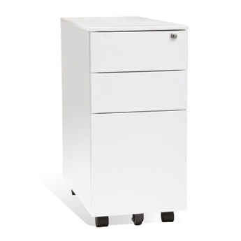 Steel Slimline Mobile Pedestal - Back2 - Back2