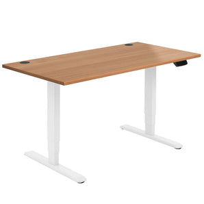 Liike Dual Motor Sit-Stand Desk - White Frame - Liike - Back2