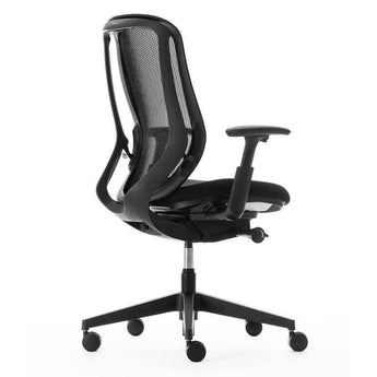 Okamura Sylphy Office Chair C6E5XR-FMP1 – Black Body Resin Black Base Black Fabric Okamura