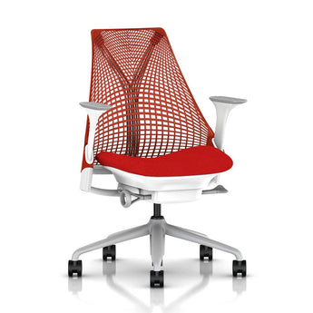 Herman Miller Sayl Desk Chair - Red Backrest & Seat - Herman Miller - Back2