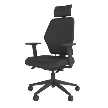 BackSaver 250 Office Chair w/ Headrest - Black Backsaver