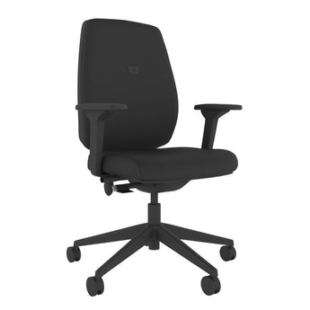 Backsaver Go Upholstered Task Chair - Black Backsaver