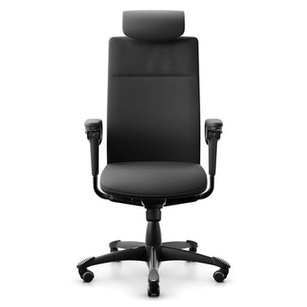 HAG Tribute 9031 Executive Chair - Black Paloma Leather - HAG - Back2