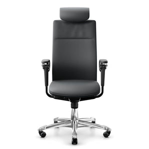 HAG Tribute 9031 Executive Chair - Grey Paloma Leather - HAG - Back2