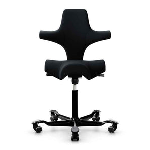 HAG Capisco 8106 Desk Chair - Black Wool - HAG - Back2