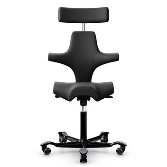 HAG Capisco 8107 Chair w/ Headrest - Black Paloma Leather  HAG hyxscr-nm.myshopify.com