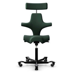 HAG Capisco 8107 Saddle Chair, Dark Green Wool - HAG - Back2