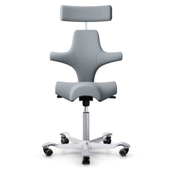 HAG Capisco 8107 Saddle Stool - Select Light Grey Wool - HAG - Back2