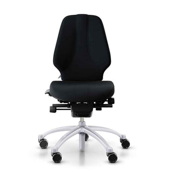 RH Logic 300 Office Chair - Black Select Wool - RH - Back2
