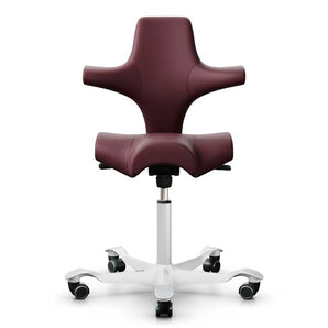 HAG Capisco 8106 Office Chair, Raspberry Paloma Leather Default Title #MWS Options 1