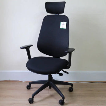 Pago Airform Office Chair w/ Headrest, Black - Showroom Model - Pago - Back2