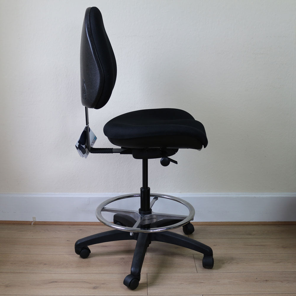 Bodybilt Stool BodyBilt 707 Ergonomic Stool in Black - Showroom Model | Back2 – Back2 ...