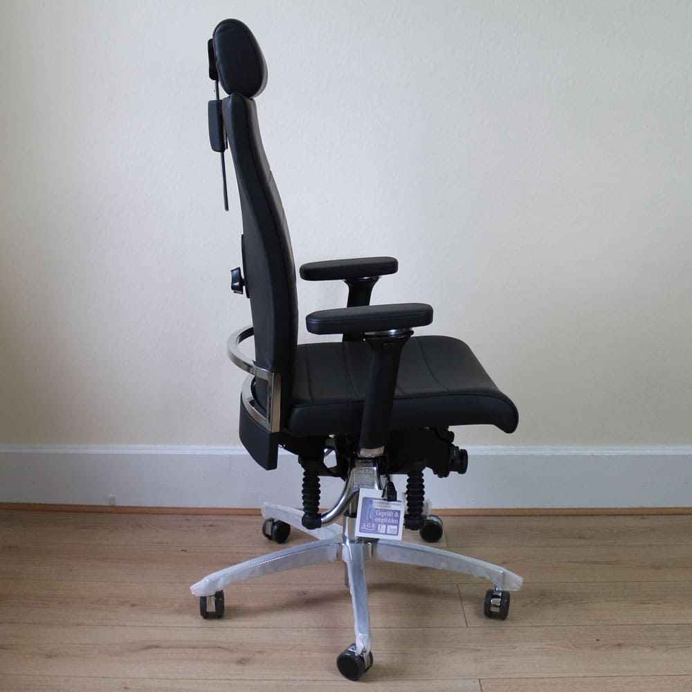 Haider Bioswing 660 IQ Ergonomic Office Chair Black Leather Showroo 