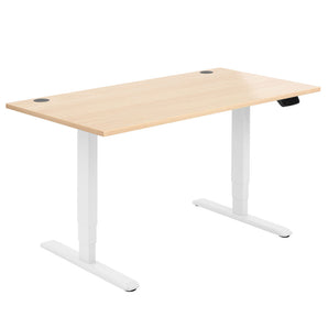 Liike Dual Motor Sit-Stand Desk - White Frame Liike
