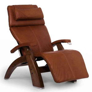 Perfect Chair - Manual Zero Gravity Recliner Cognac Human Touch